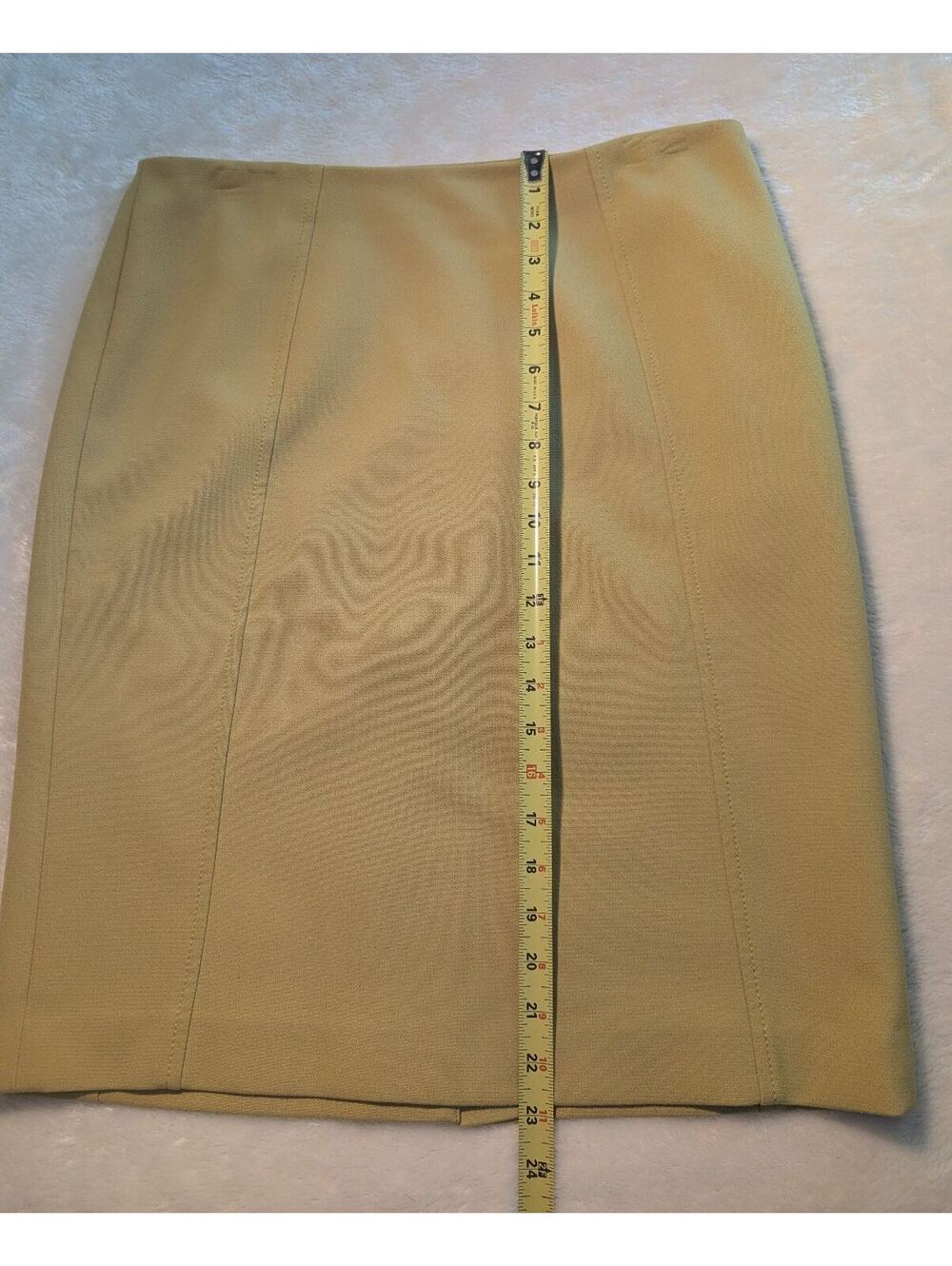 Halogen Yellow Green Knee-Length Skirt Size 10